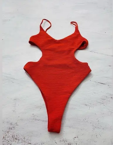 Free People  Mello The Label Cut Out One-Piece Swimsuit Size Medium NWOT $180