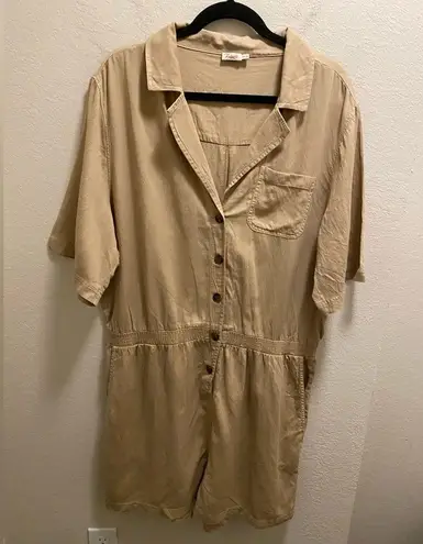 Faherty Arlie Day Romper In Summer Sand Size XXL