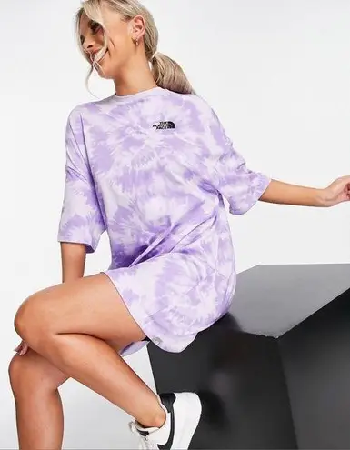 The North Face  Lilac Tie Dye T-Shirt Dress