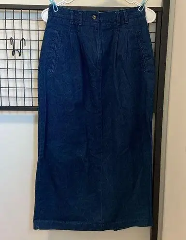 Talbots NWOT |  women’s denim maxi skirt — size 8