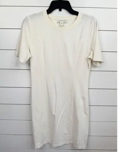 Treasure & Bond Womens T-shirt Dress Size S Cream Off-White Short Sleeve Casual