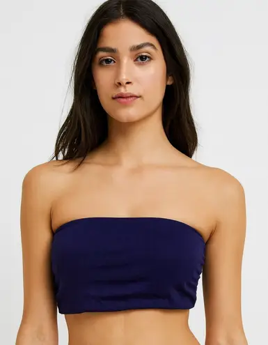 Intimately Free People Seamless Bandeau Bra Top Boho Coquette Blue