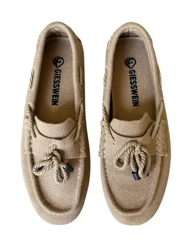 Giesswein Wool Loafer Beige Women's Size 7 Barefoot, Preppy, Summer Tan