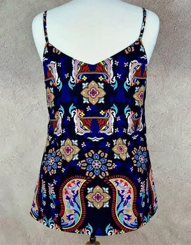Yumi Kim Myla Tank Tropical Floral Print Scoop Neck Summer Casual size medium