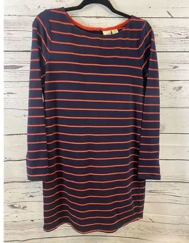 St. Tropez Women's Dress, Size M, Navy & Red Striped