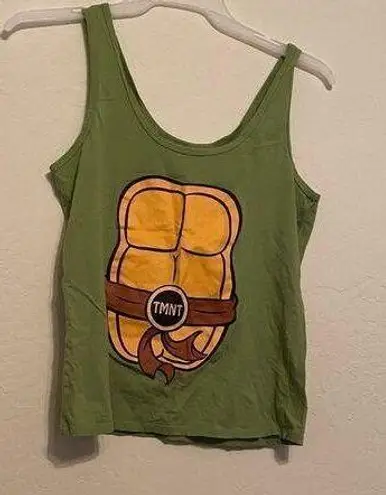 Teenage Mutant Ninja Turtles TMNT Nickelodeon Sz L Tank Top Shirt Lime Green Size L