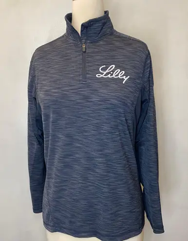 Elevate Womens Blue Pullover Shirt Size Medium Long Sleeve Activewear