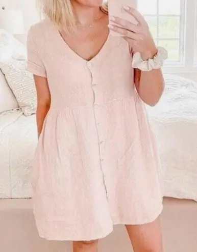 Jillian Harris X Priv Hamptons Blush Pink Mini Dress Size L