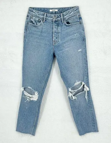 GRLFRND Denim Karolina Blue Dream High waisted Button Fly Jeans Size 26