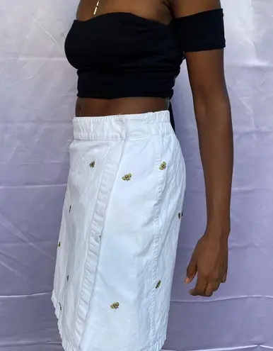 Kate Hill Gorgeous white bumblebee skort 14 M