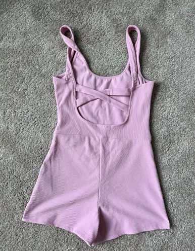 Edikted Drea Open Back Ribbed Romper - Image 4