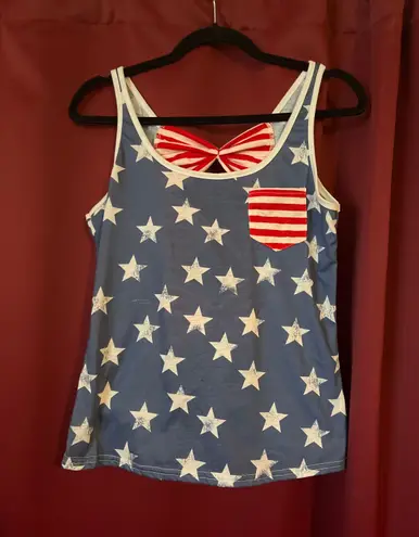 Patriotic Tank Top Blue