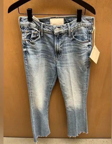 NWT Mother Denim The Dodger Flood Loose Fit Jeans in Mediterranean Muse Blue 28