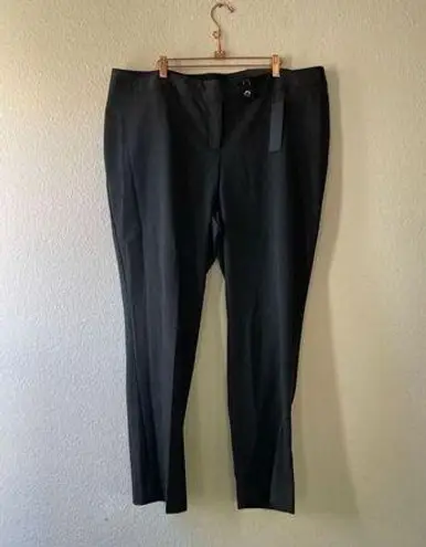 Lane Bryant NWT  grey work pants smart stretch straight pants size 22