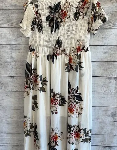 Strapless Flowing Floral Dress Size XL