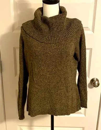 Geoffrey Beene  Sport|| Brown/olive green turtleneck sweater - Image 1