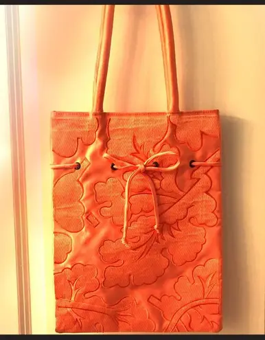 Silk shoulder bag Orange