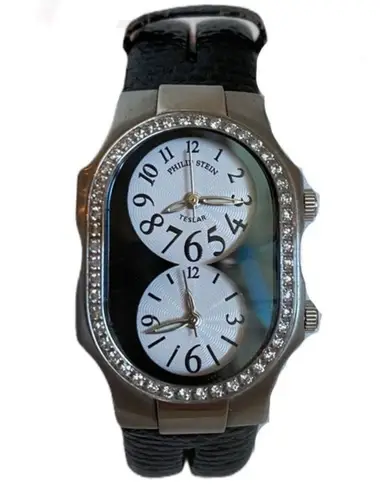 Philip Stein Diamond Teslar Watch w/extra strap