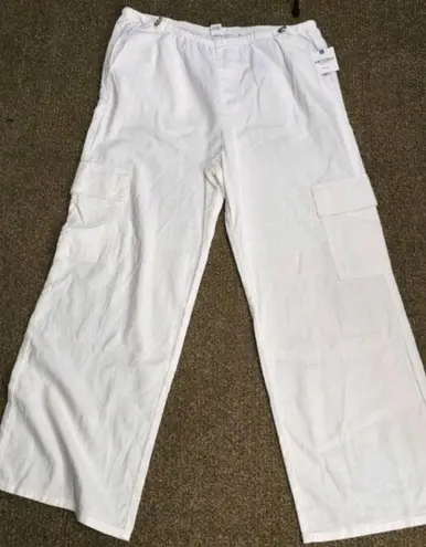 Arizona Jean Company Arizona wide leg white cargo pants 