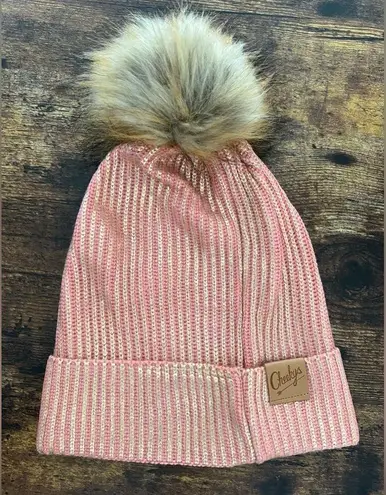 Urban Outfitters | Cheeky’s, ladies knit pom pom beanie/hat. Brown