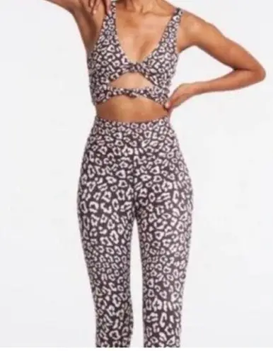 Beach Riot NWOT Set Piper Leggings & Bowie Twist Top in Brown and Pink Nuetral