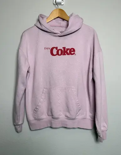 Pink Enjoy Coke Pull Over Hoodie