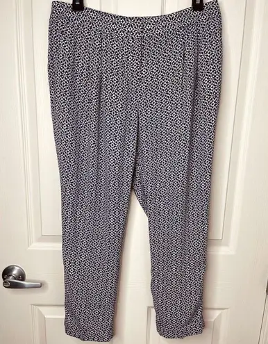 Loft NWT  Marisa Fluid Cuffed Pants (Sea Flower) - 6P (6 Petite)