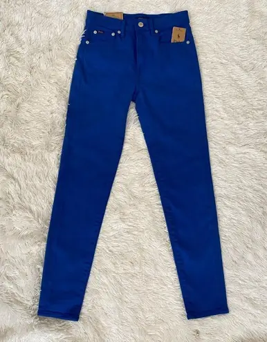 Polo NWT  Ralph Lauren Tompkins Skinny High Rise Ankle Blue Jeans Size 25