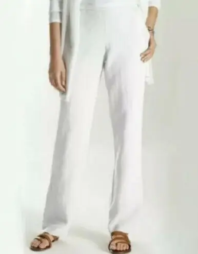 J.Jill  Love Linen White Pants | S