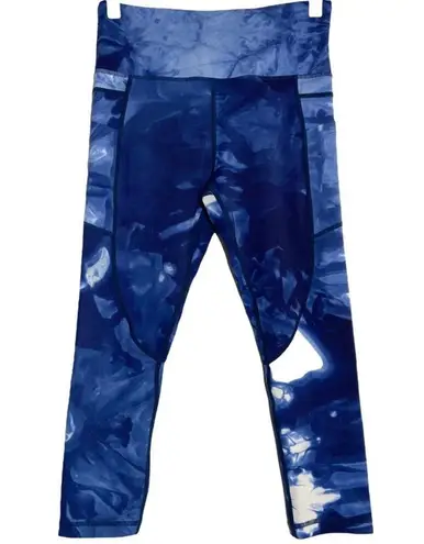 Zyia Active Light N Tight Capri Leggings Hendrix Pocket Hi-Rise Stretch Navy 4