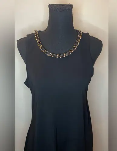 Alfani - Black tank top flowy with chain detailing Size S