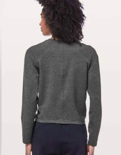 Lululemon  Tuck & Gather Pullover Sweatshirt Heathered Mod Black Size 8,10?