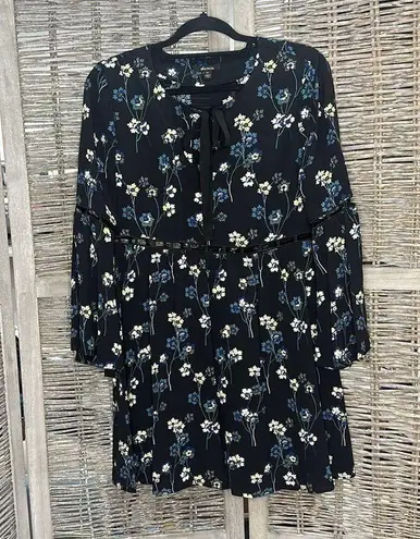 Ella Moss Bohemian Andra Floral Navy Dress size XS