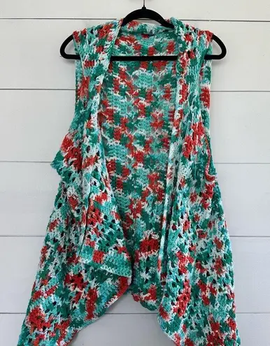 Handmade Women’s Crochet Sleeveless Cardigan Vest