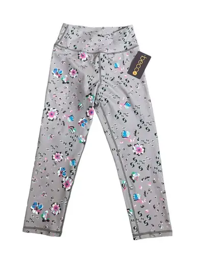Becca Becco Women's Cropped Floral Legging Athletic Yoga Pants Size Small