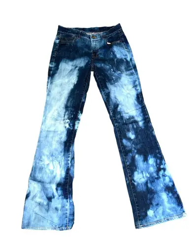Garnet Hill 28 Bootcut Bleached Tie dye Jeans