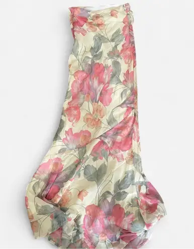 Peppermayo Under The Pagoda Maxi Dress in Yellow Peony Floral Size US 2 XS