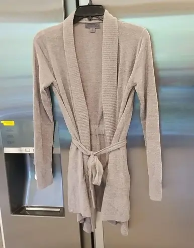 Barefoot Dreams 💕💕 CozyChic Drape Rib Cardigan Ultra Lite Beach Rock XS NWOT