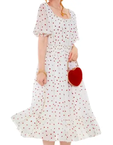 NWT VooDoo Vixen Strawberry Print Midi Dress Size 8