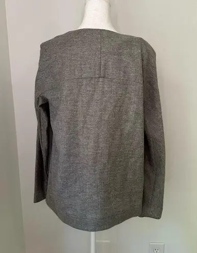 COS gray wool long sleeve cowlneck top size 4