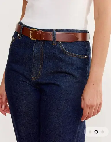 New DÉHANCHE Mini Hutch Belt in Mahogany Gold Size XS