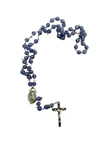 Catholic Religious 22.5" Lilac Rosary Beads