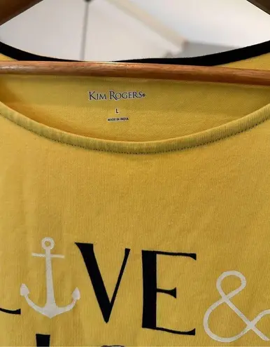 kim rogers  Live Love along Sleeve T Shirt Size Large