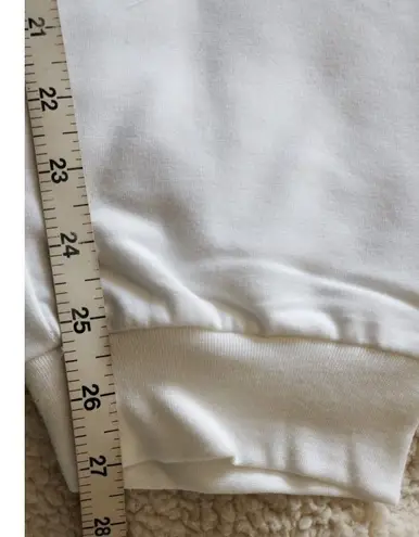 Badgley Mischka French Terry Jogger Pants with Pockets White Women's Size L