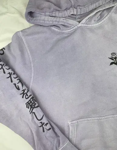 Rose hoodie Purple