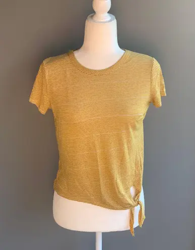 Olivia Rae Tie Front Striped Tee