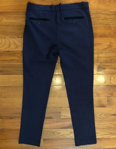 Paolo Pecora Milano Dark Blue Women's Trousers EU46 Size M