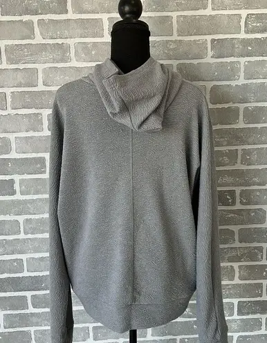 Zyia Active | Textured Hoodie Sweatshirt Gray | Womens Size XL
