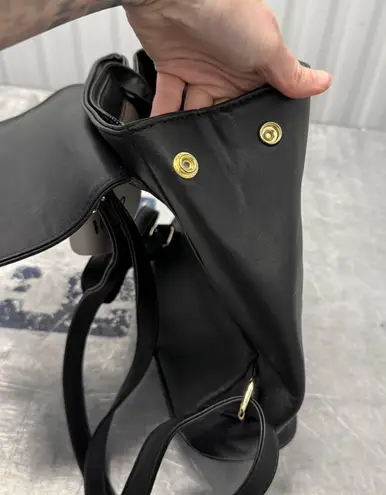 Imoshion New Small Black Vegan Leather Backpack