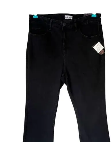 Ava & Viv NWT! Black High Rise Ankle Bootcut Jean Size 14W R